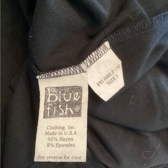 BLUE FISH SIZE 1 LARGE LONG BLACK MAXI SKIRT STRAIGHT PENCIL MINIMALIST FLARED - Picture 5 of 6